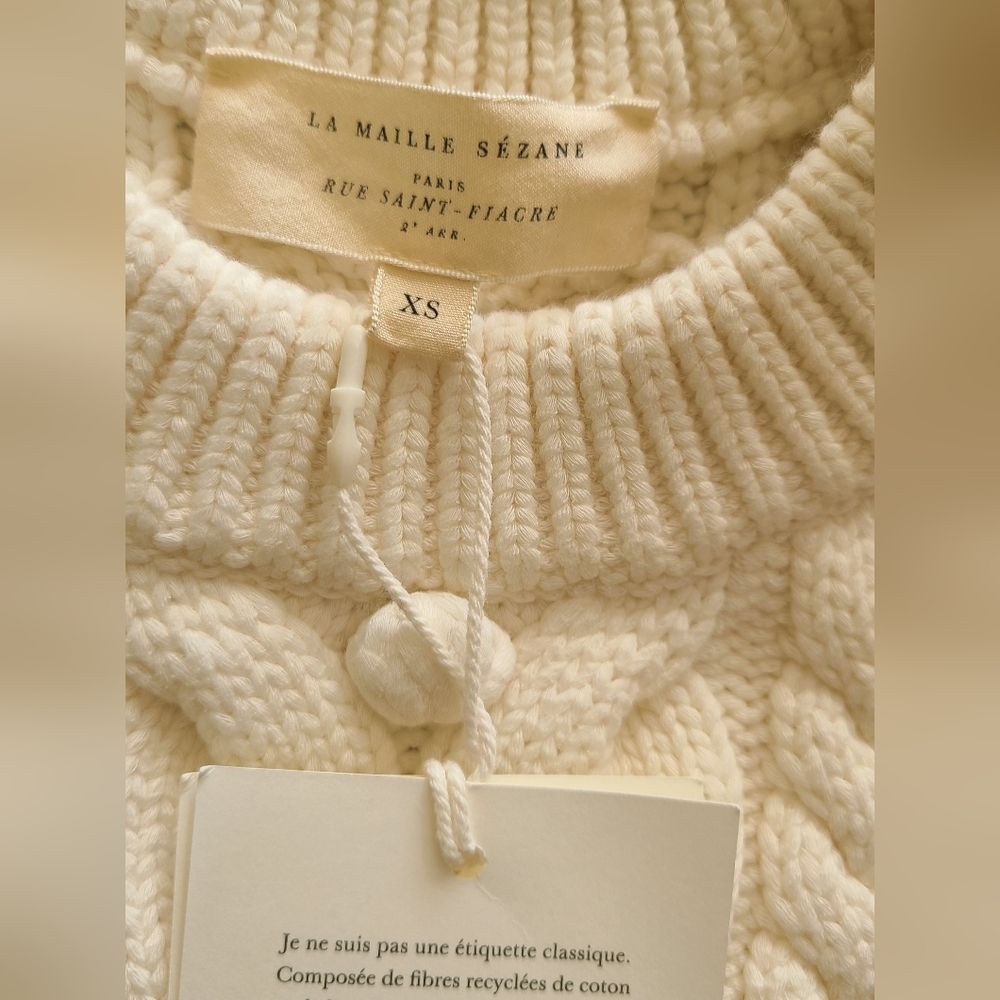 Sezane Cable Knit Sweater - Picture 3 of 6